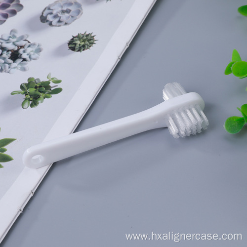 double-end hard nylon bristle Dental denture brush